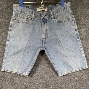Vintage Levis 505 Jorts Shorts Men's 32x10 Blue Light Wash Relaxed Fit Y2K Retro